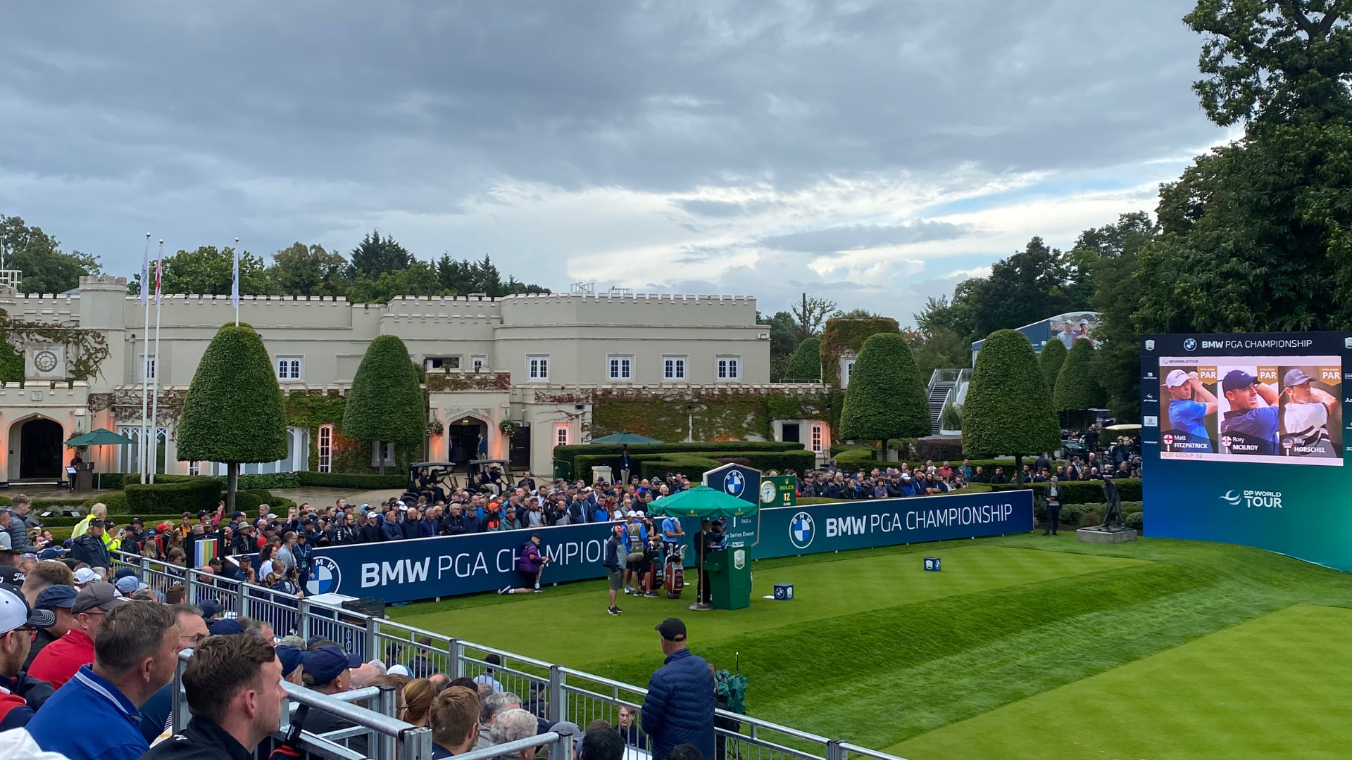A view of Wentworth Club from the 1st tee
