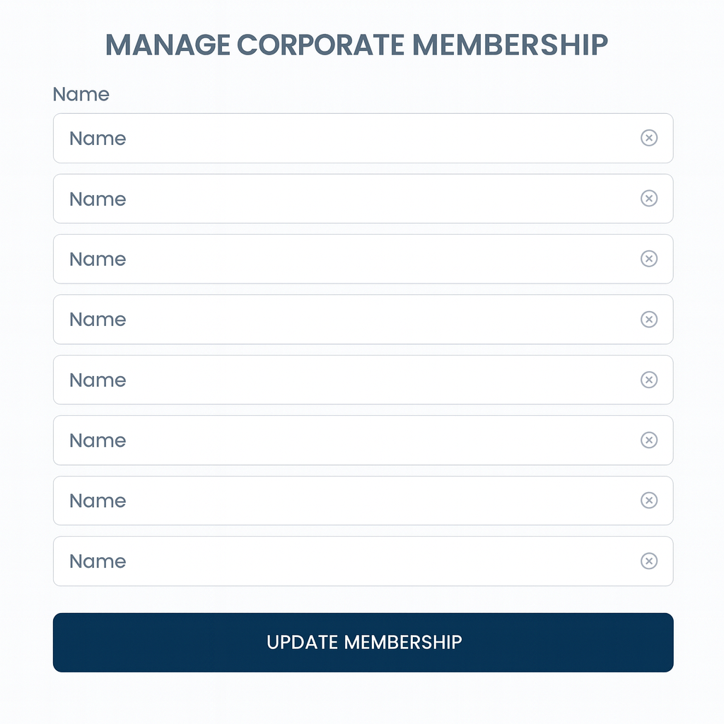 Have up to 10 golfers in one corporate membership