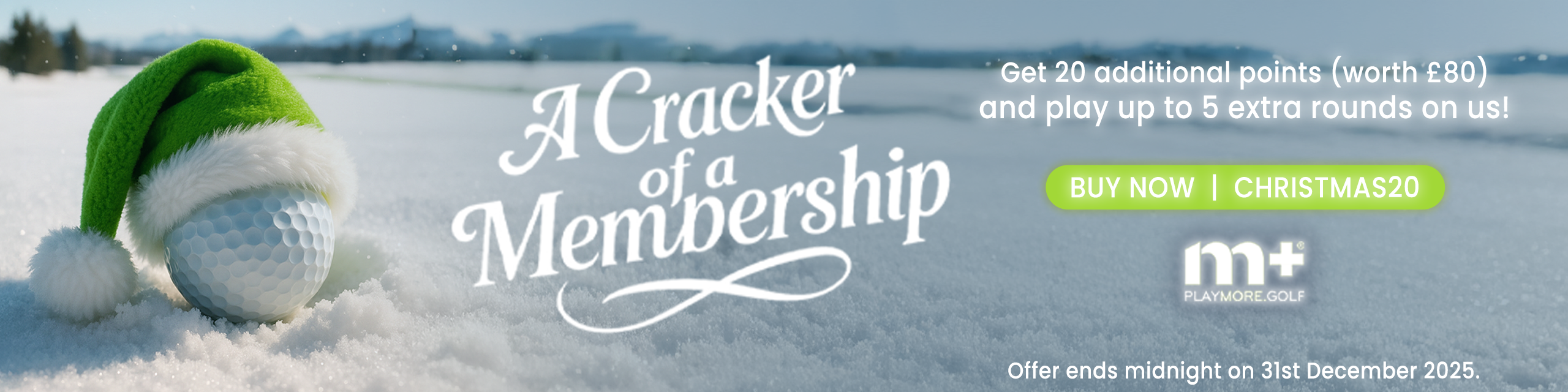 PlayMoreGolf Christmas Offer