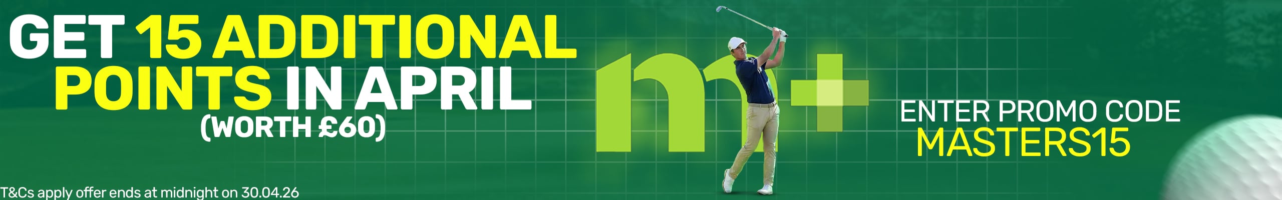 Masters Flexible Membership Golf Offer