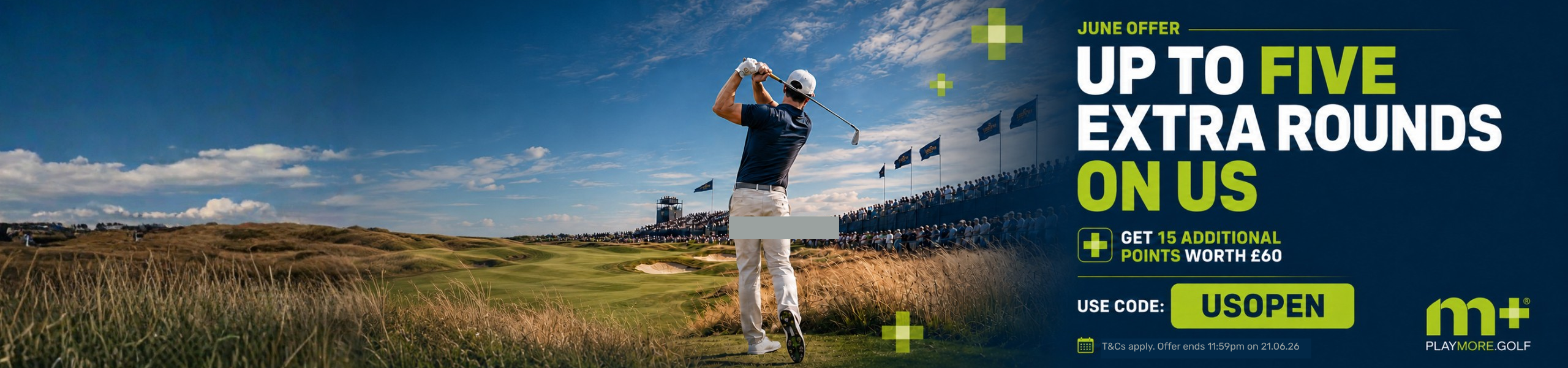 PlayMoreGolf June US Open Banner